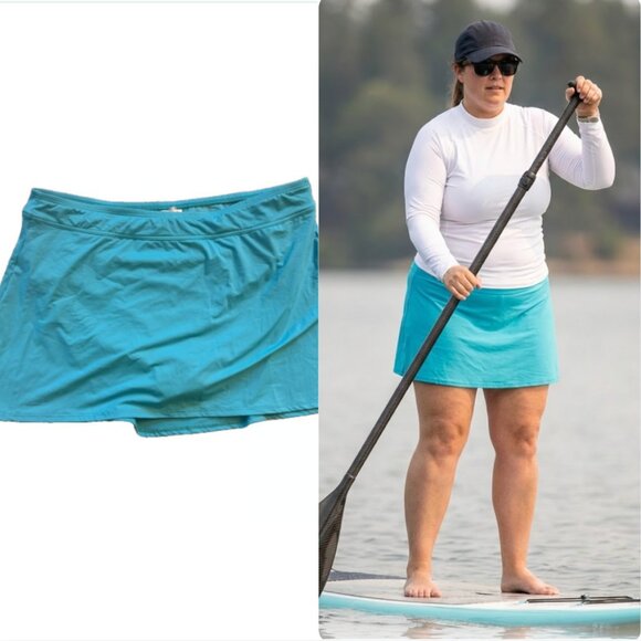 Lands' End Other - Lands' End Swim Skirt Bottoms Women's Plus Size 16W Turquoise Blue Modest Skort